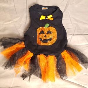 Simply Dog Pumpkin Halloween Tutu Costume Outfit Medium Cat/Dog/Farm Animal